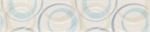 CERSANIT ATOLA WHITE BORDER CIRCLES BLUE 6,5x30
